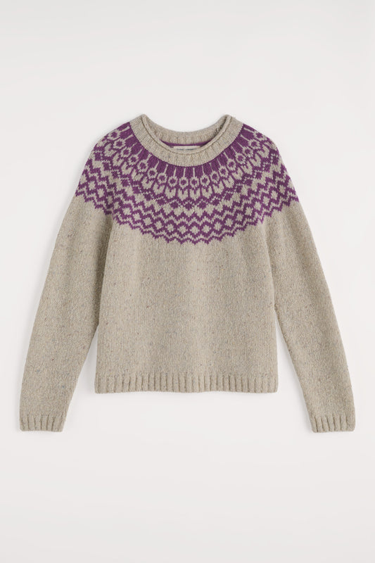 Pull Fair Isle Port Kinnis en mérinos