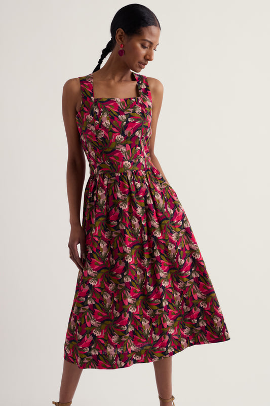 Vestito Midi Fox Cove in Cotone Organico Certificato GOTS