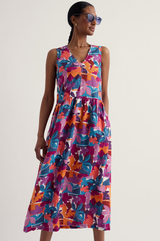 Vestito Senza Maniche Lowland Heather in Lino