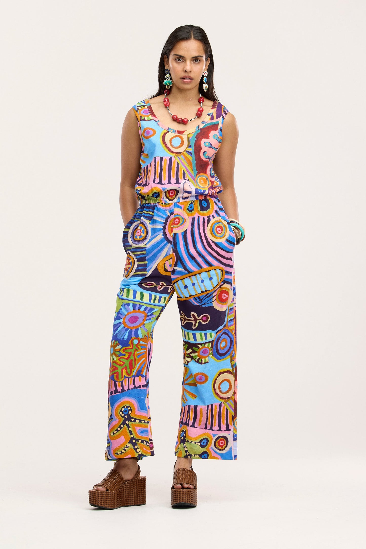 Combinaison pantalon large Saraeva