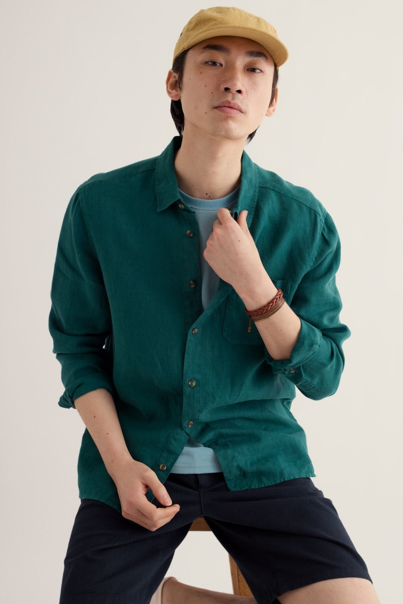 Chemise en lin Curator pour homme