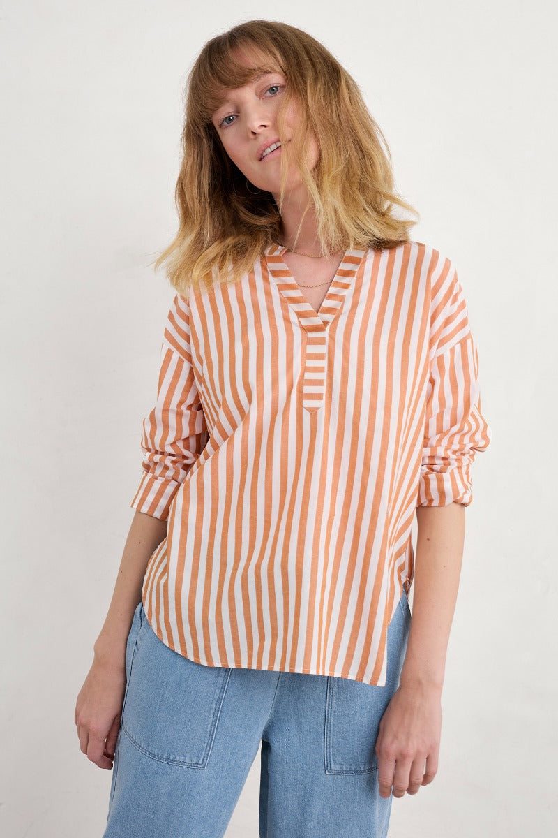 Chemise longue Euphraise en coton biologique certifié GOTS