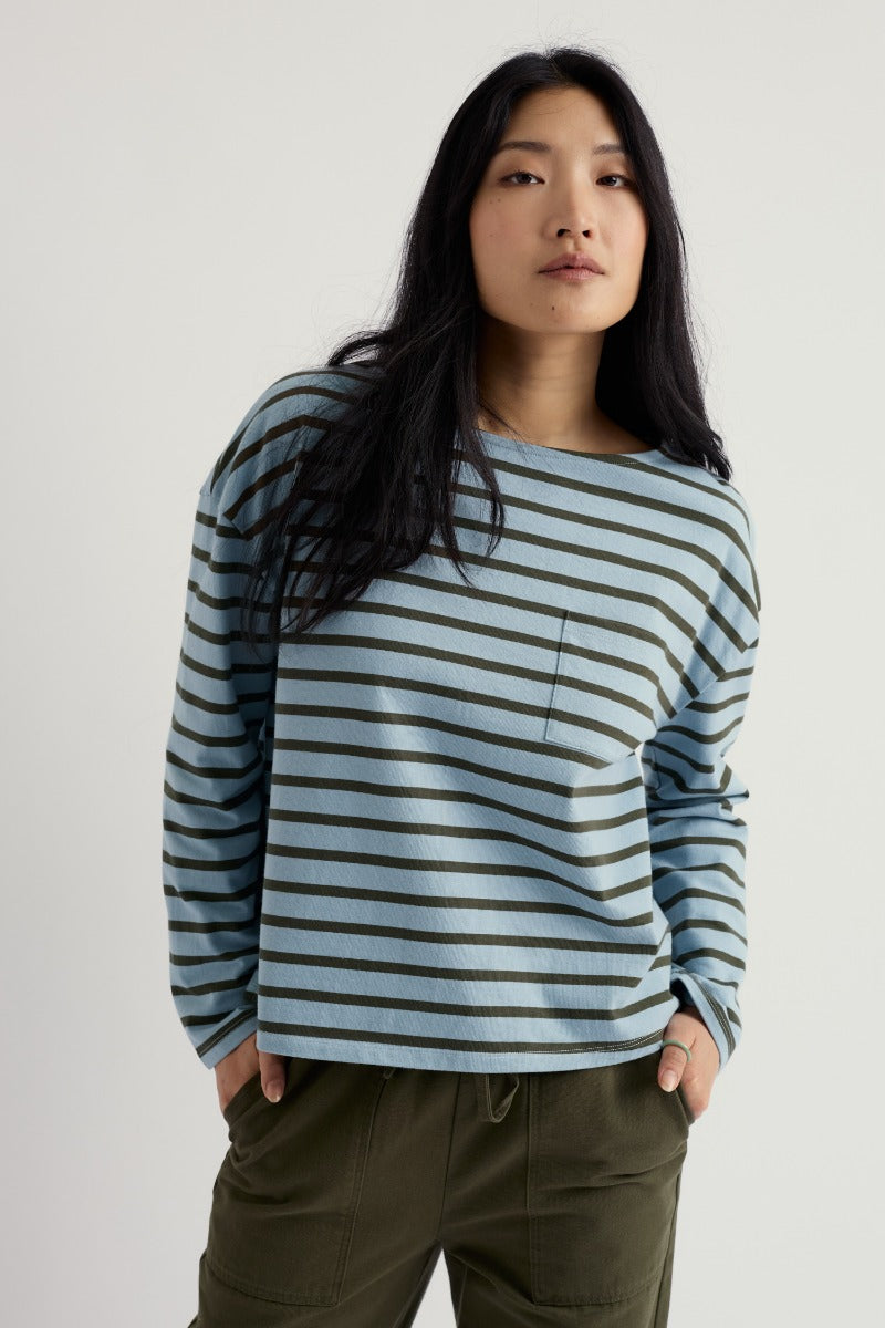 Haut en jersey de coton biologique Beach Boat