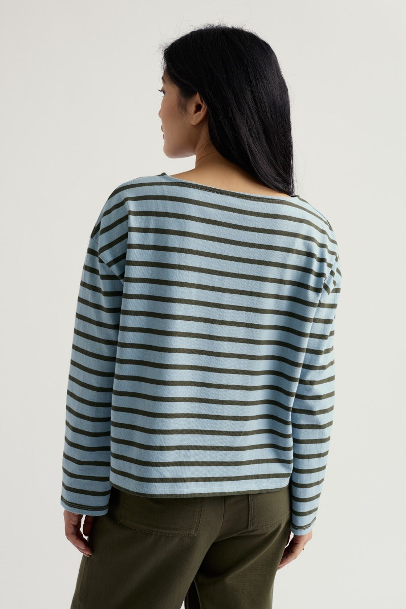 Haut en jersey de coton biologique Beach Boat