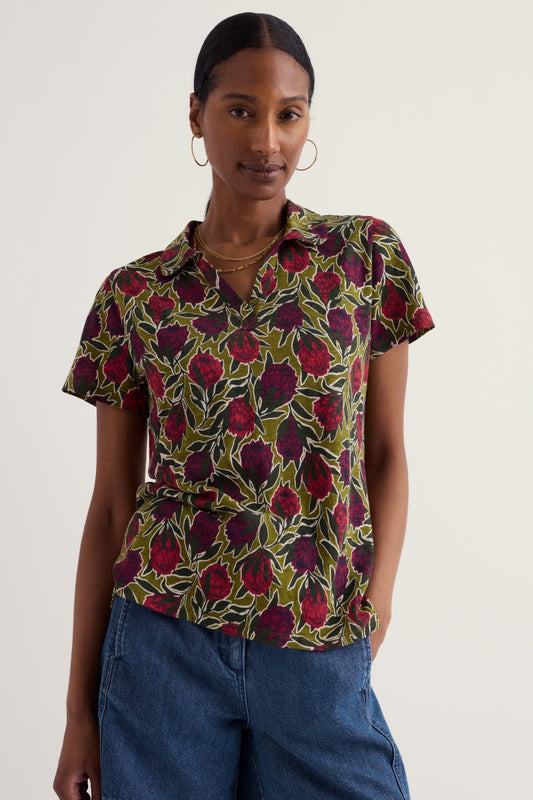 Chemise à manches courtes Wavecrest en jersey