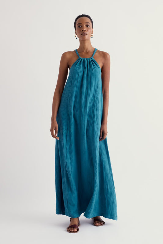 Vestito Belowda in Doppia Garza di Cotone Organico GOTS