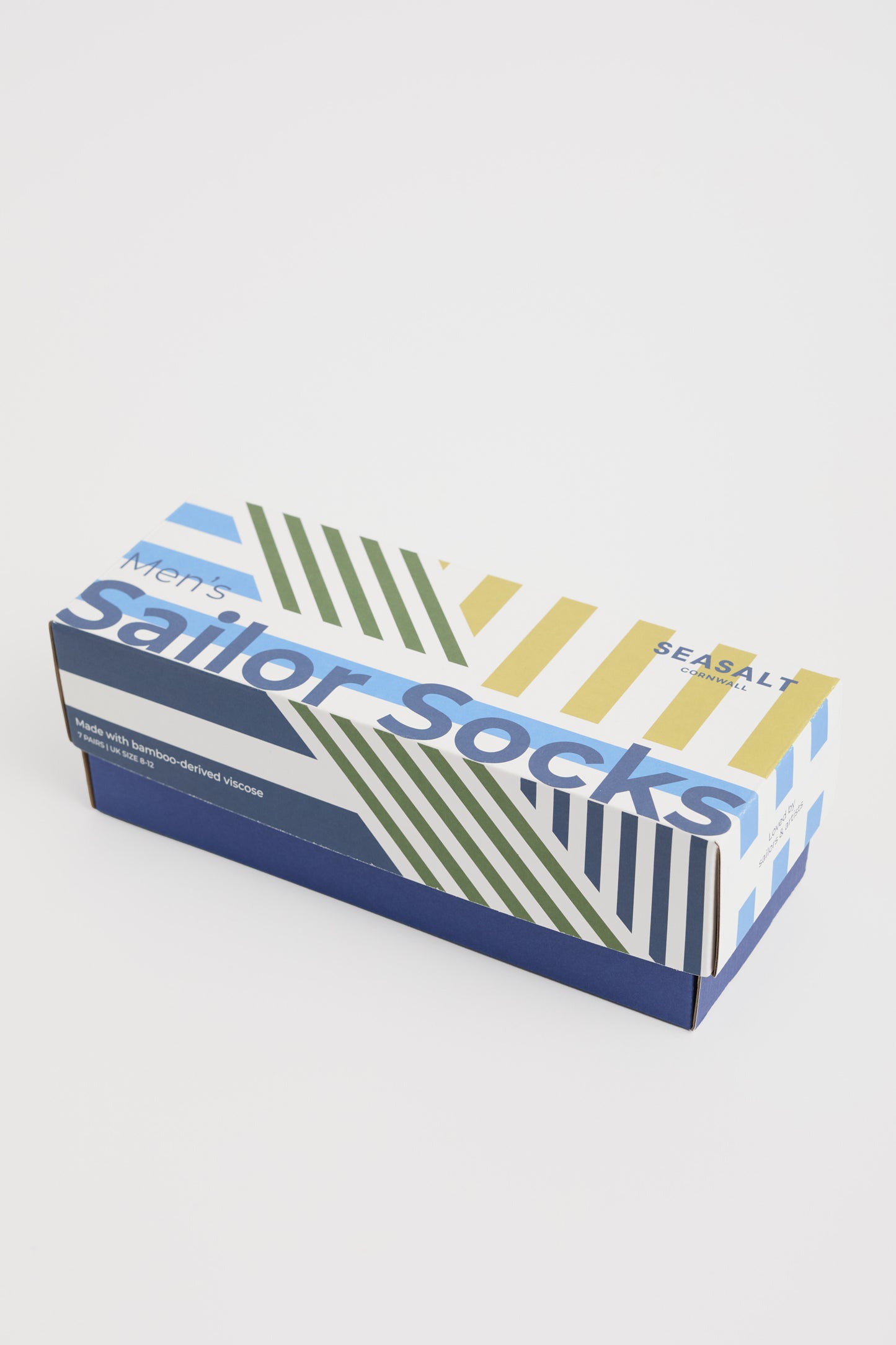 Coffret Cadeau 7 Paires de Chaussettes Rayées Marin Homme