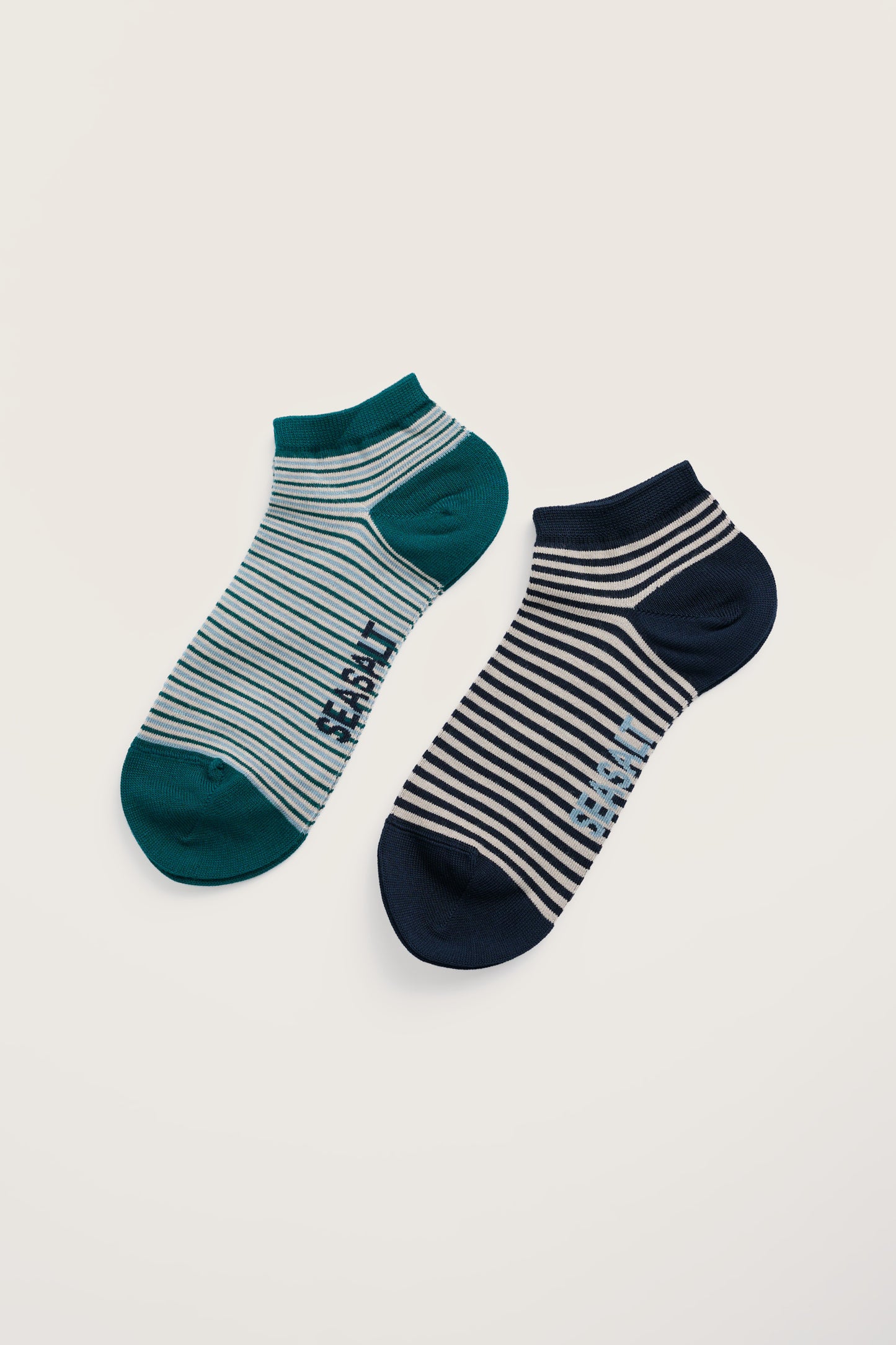 Lot de 2 paires de chaussettes de sport marinières pour homme