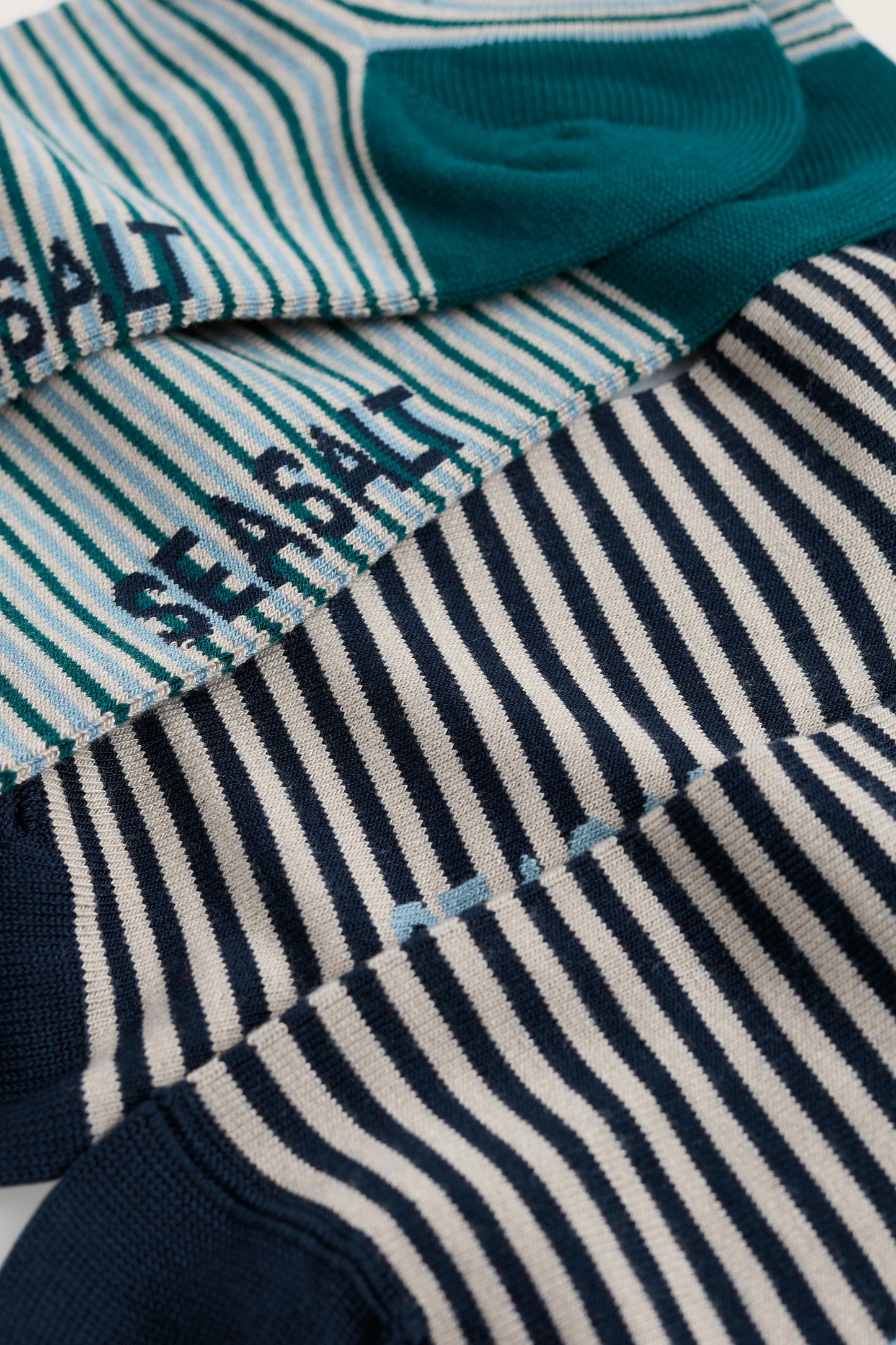 Lot de 2 paires de chaussettes de sport marinières pour homme
