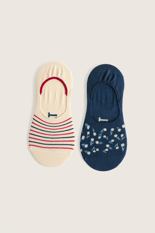 Lot de 2 paires de socquettes classiques