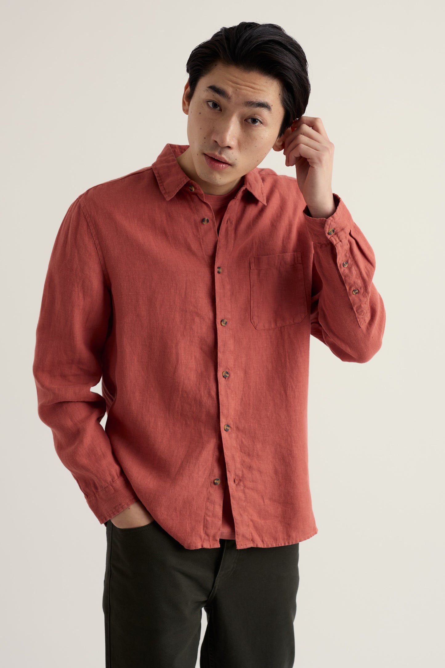 Chemise en lin Curator pour homme
