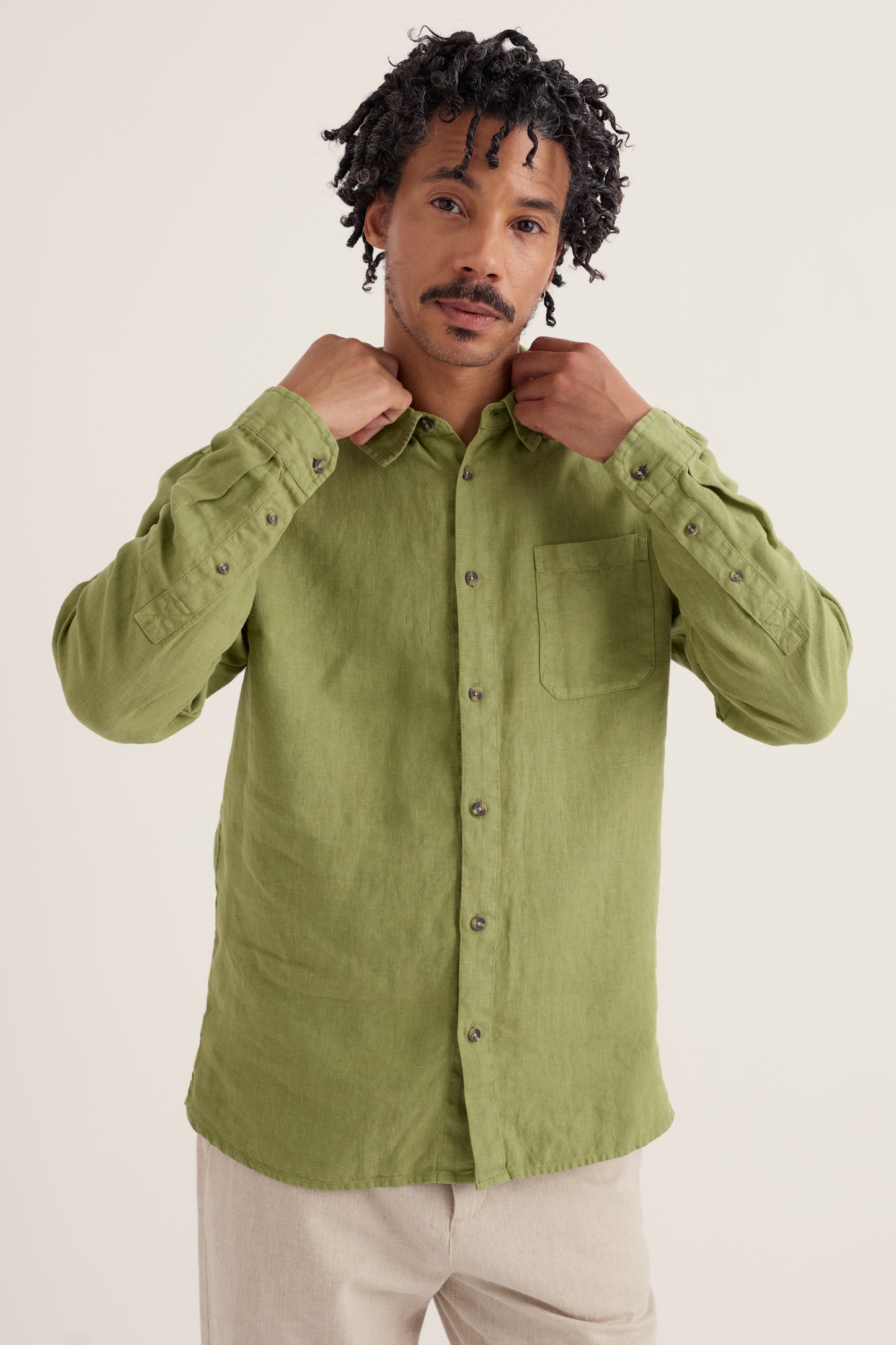 Chemise en lin Curator pour homme