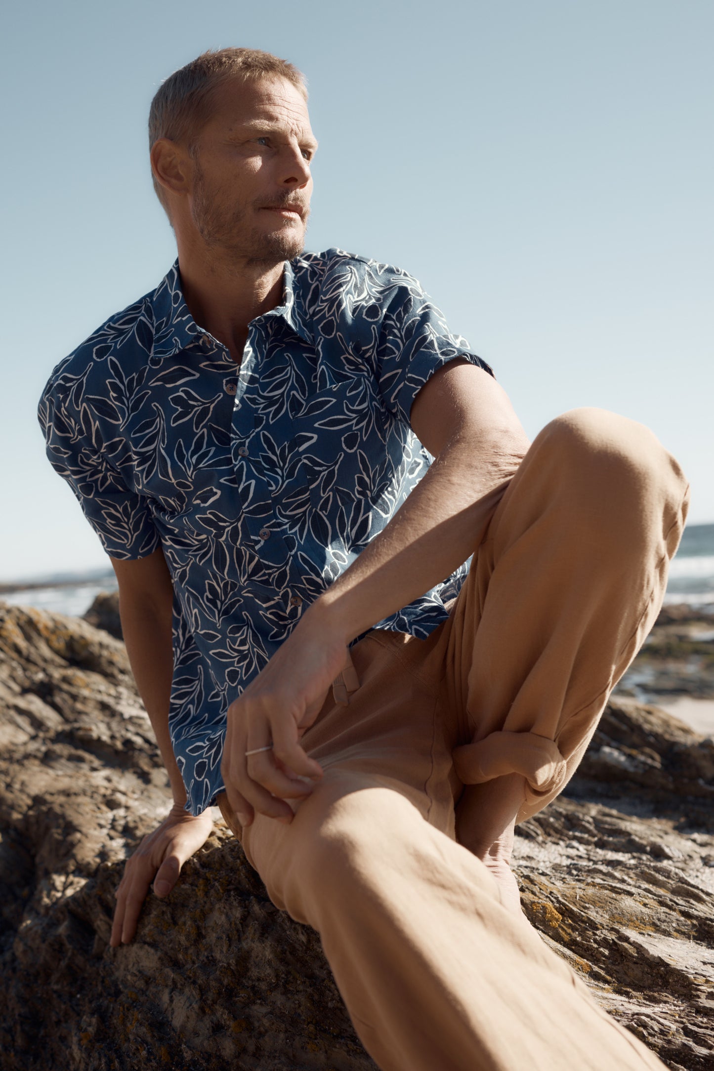 Chemise Palores à manches courtes en coton biologique pour homme