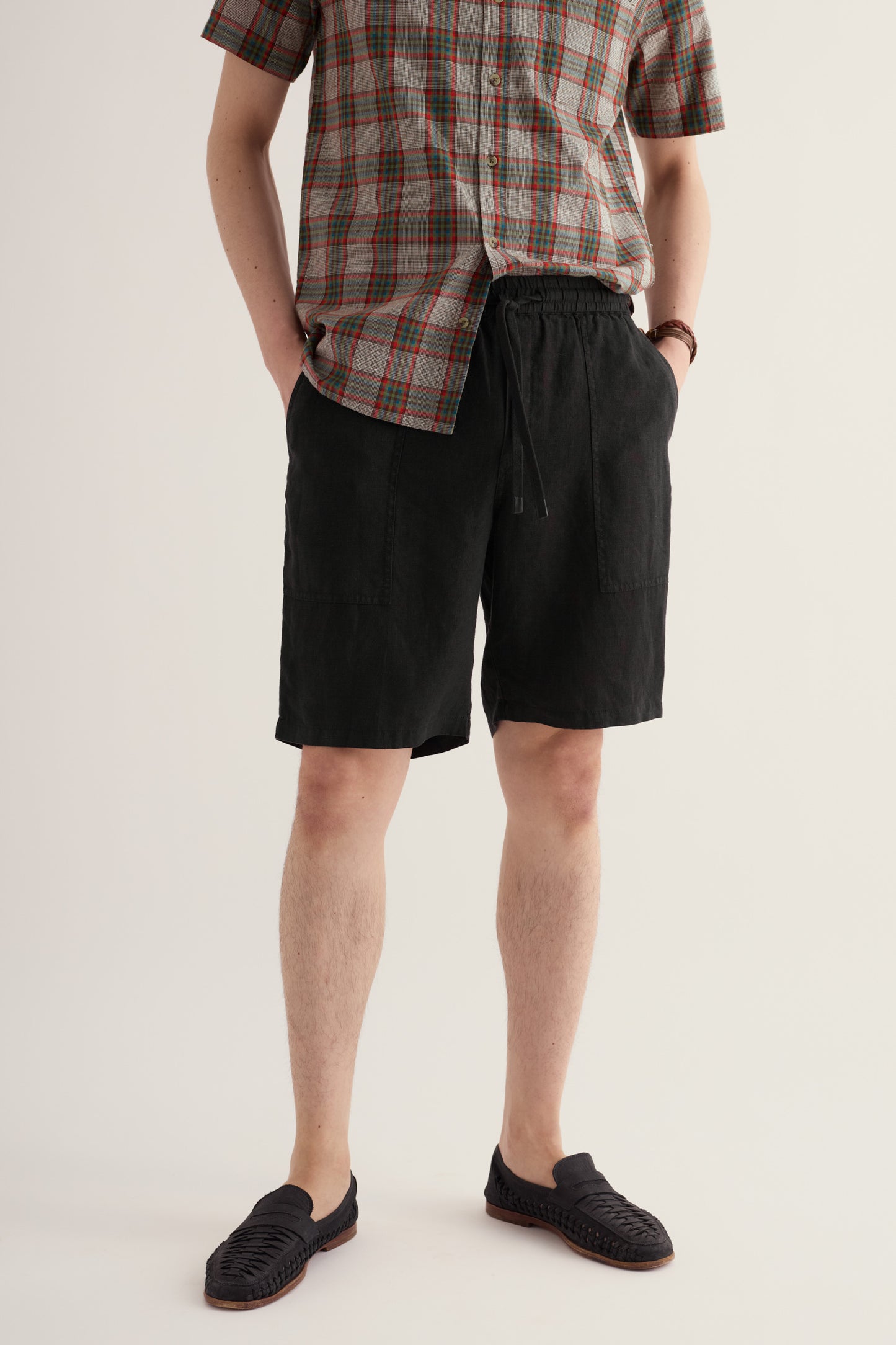 Shorts en lin Sandcart pour hommes