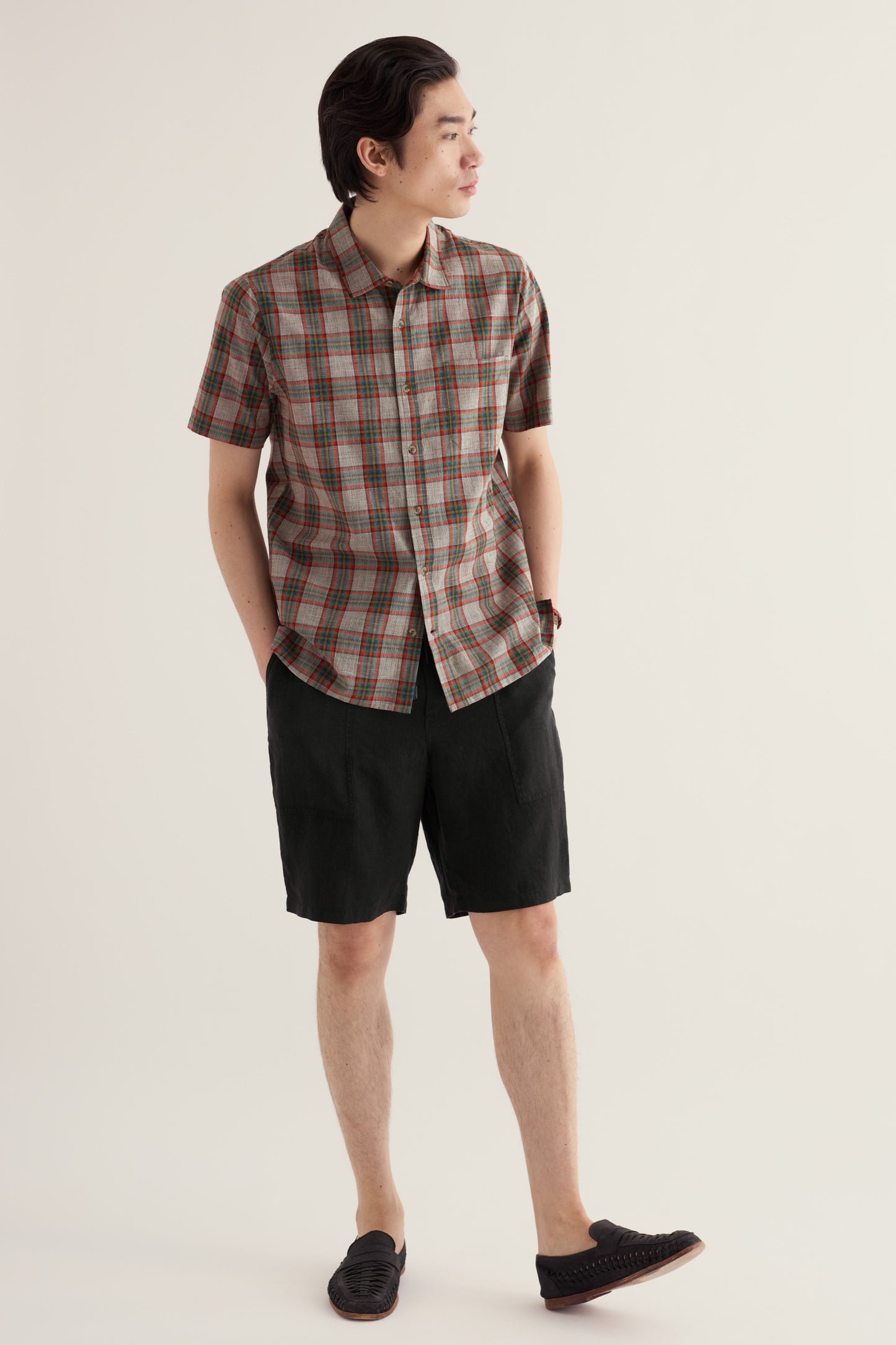 Shorts en lin Sandcart pour hommes
