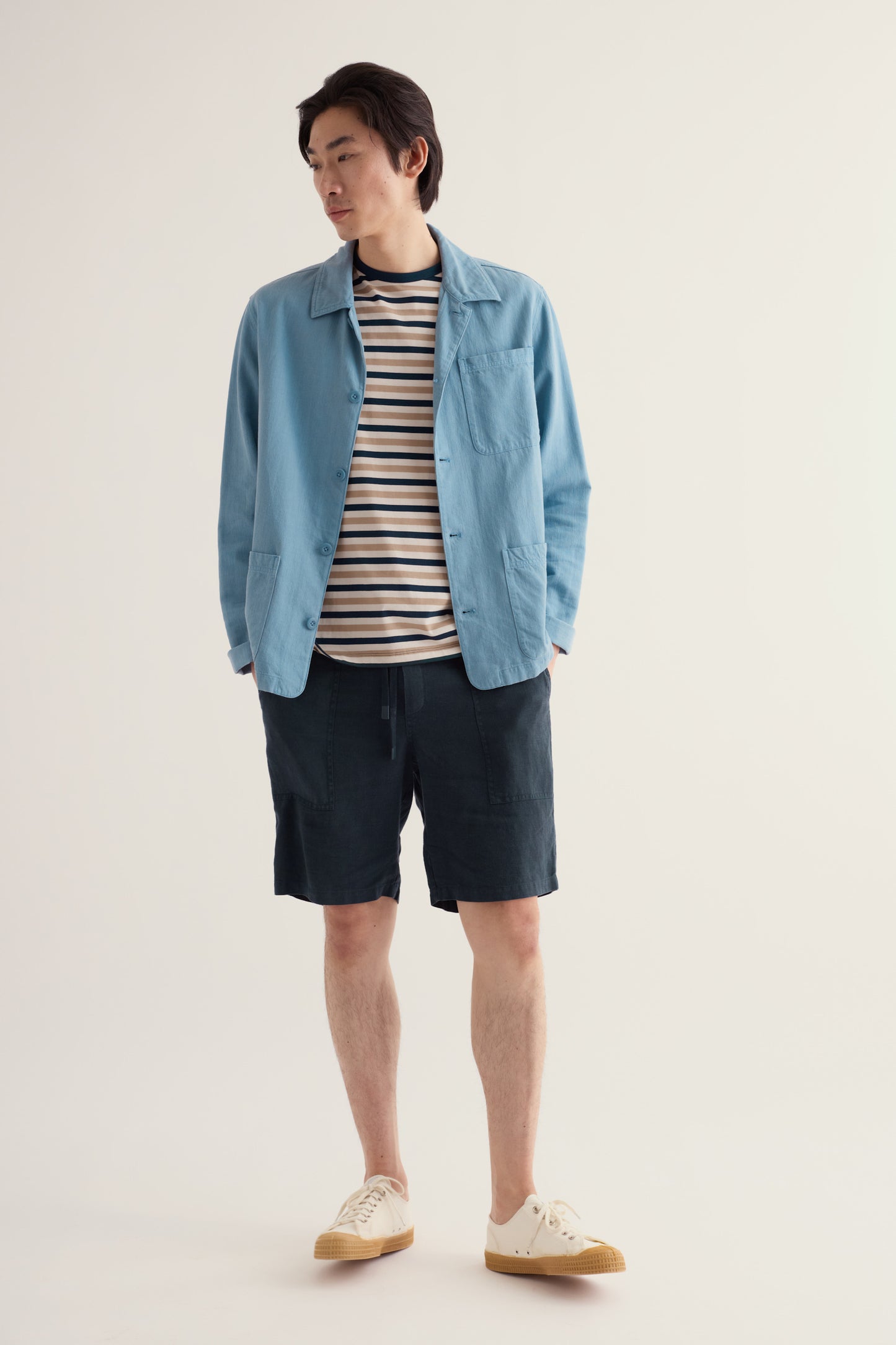 Shorts en lin Sandcart pour hommes