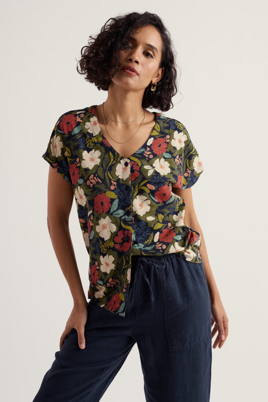 Top in jersey con scollo a V Studio Glass
