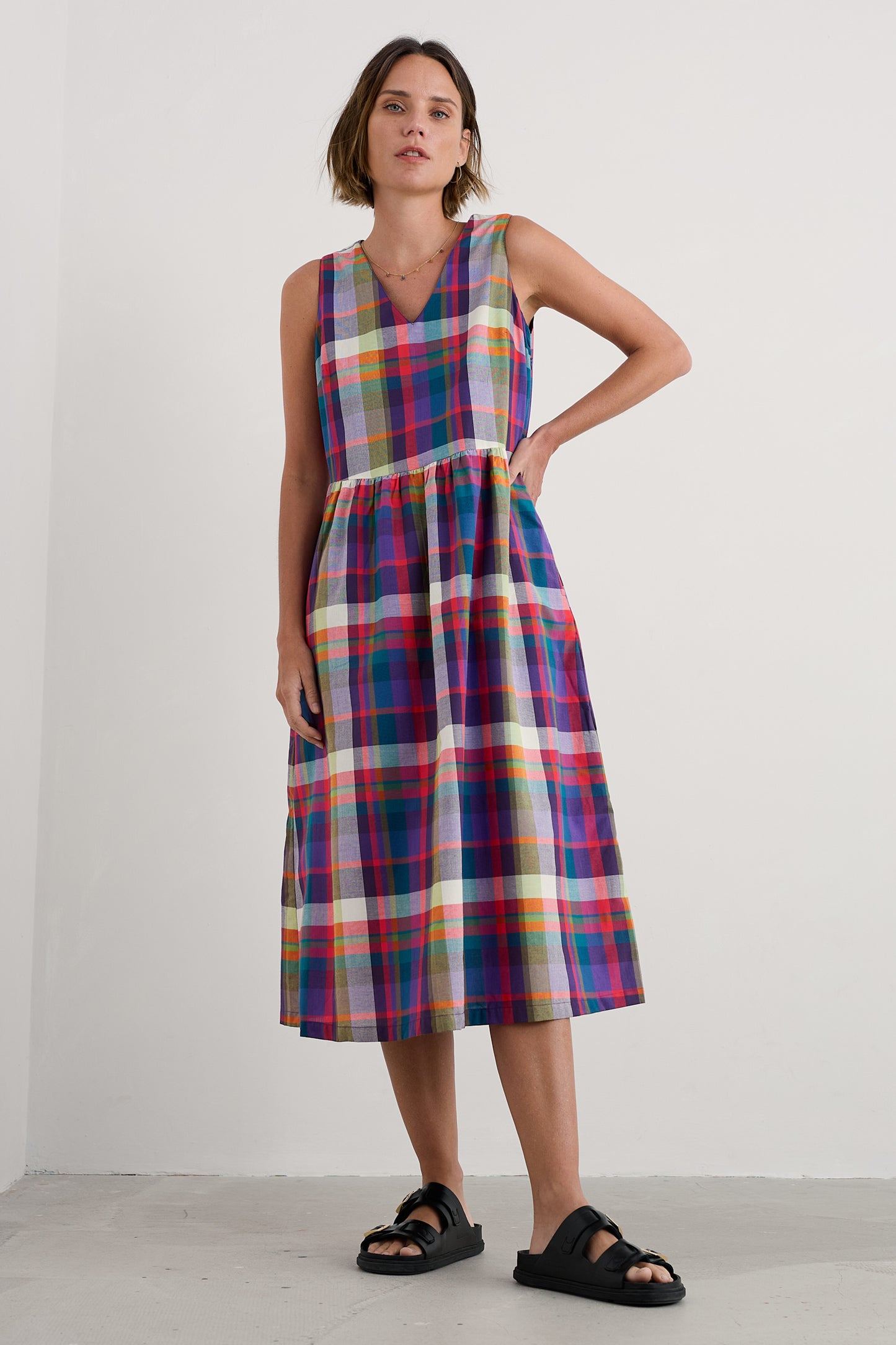 Robe en lin sans manches Lowland Heather