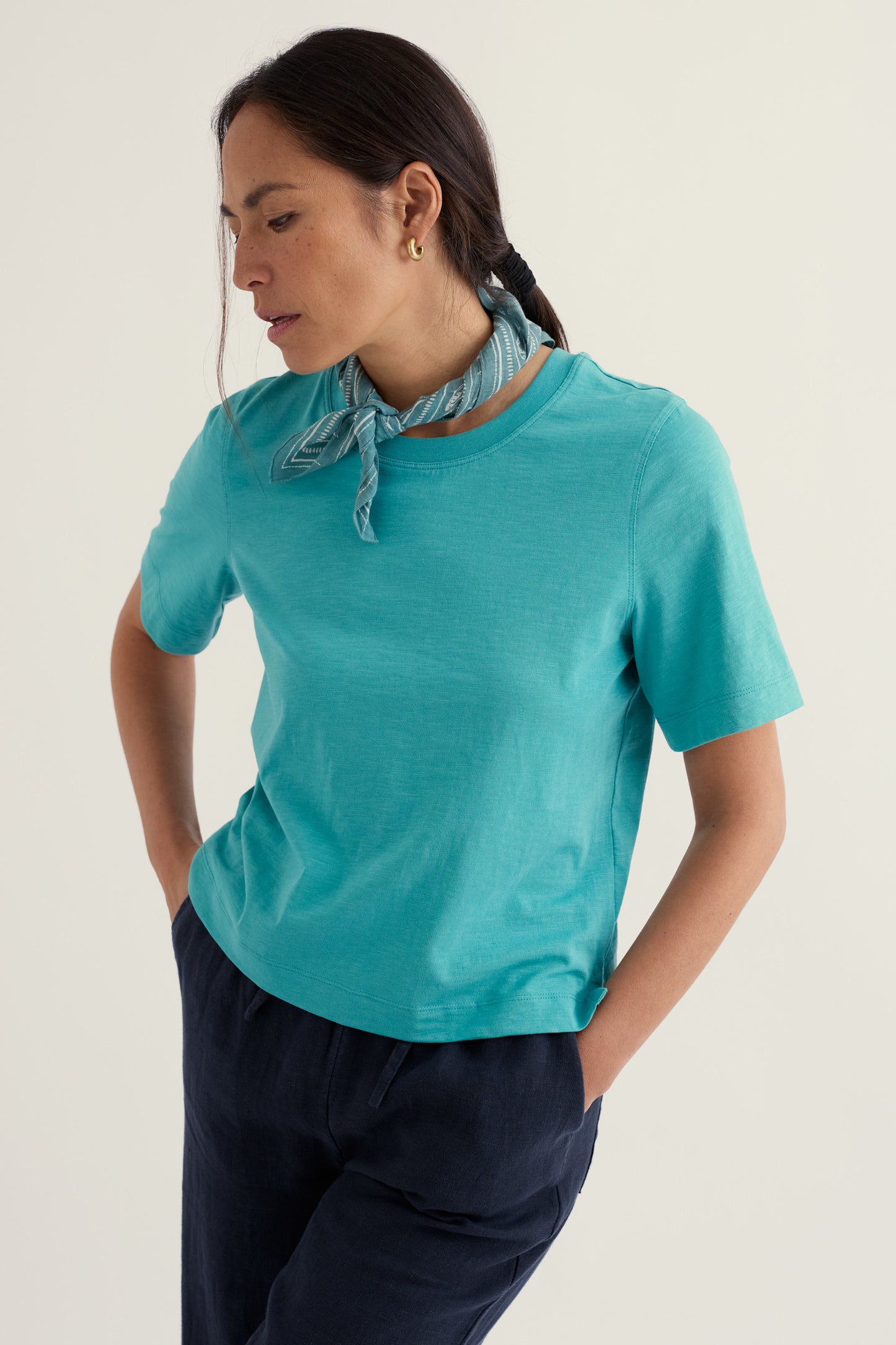T-shirt uni Copseland en jersey de coton biologique certifié GOTS