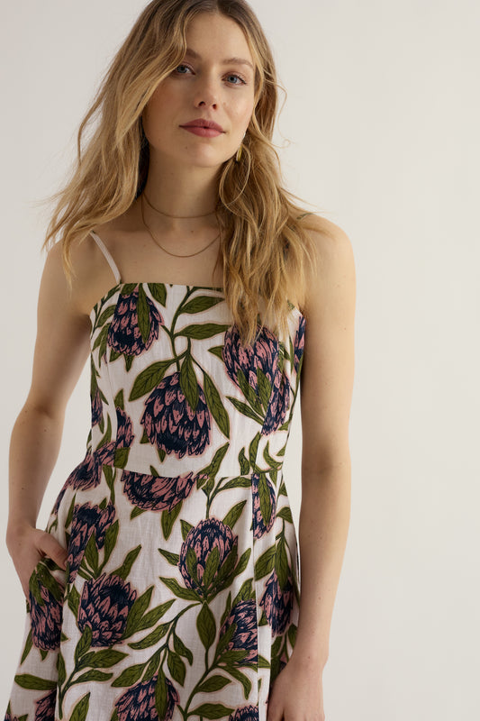 Vestito Midi Senza Maniche Madern