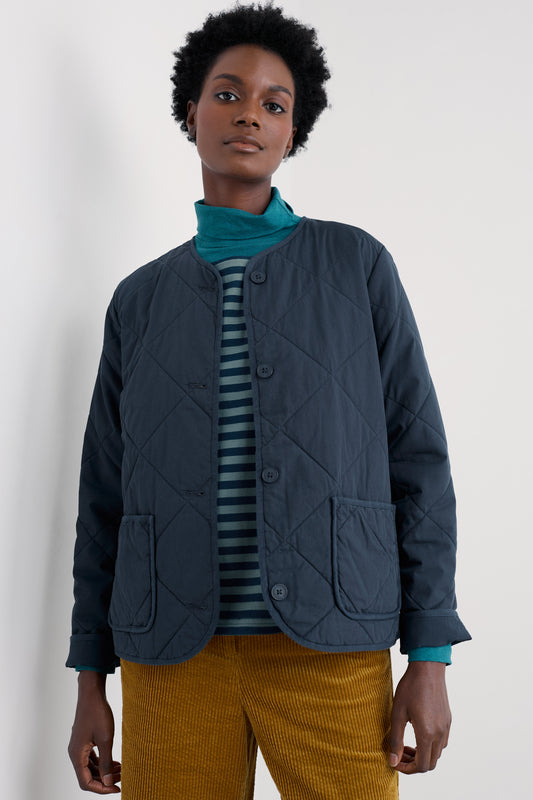 Jacket Cuilteáilte de Chadás Orgánach Swift Barn