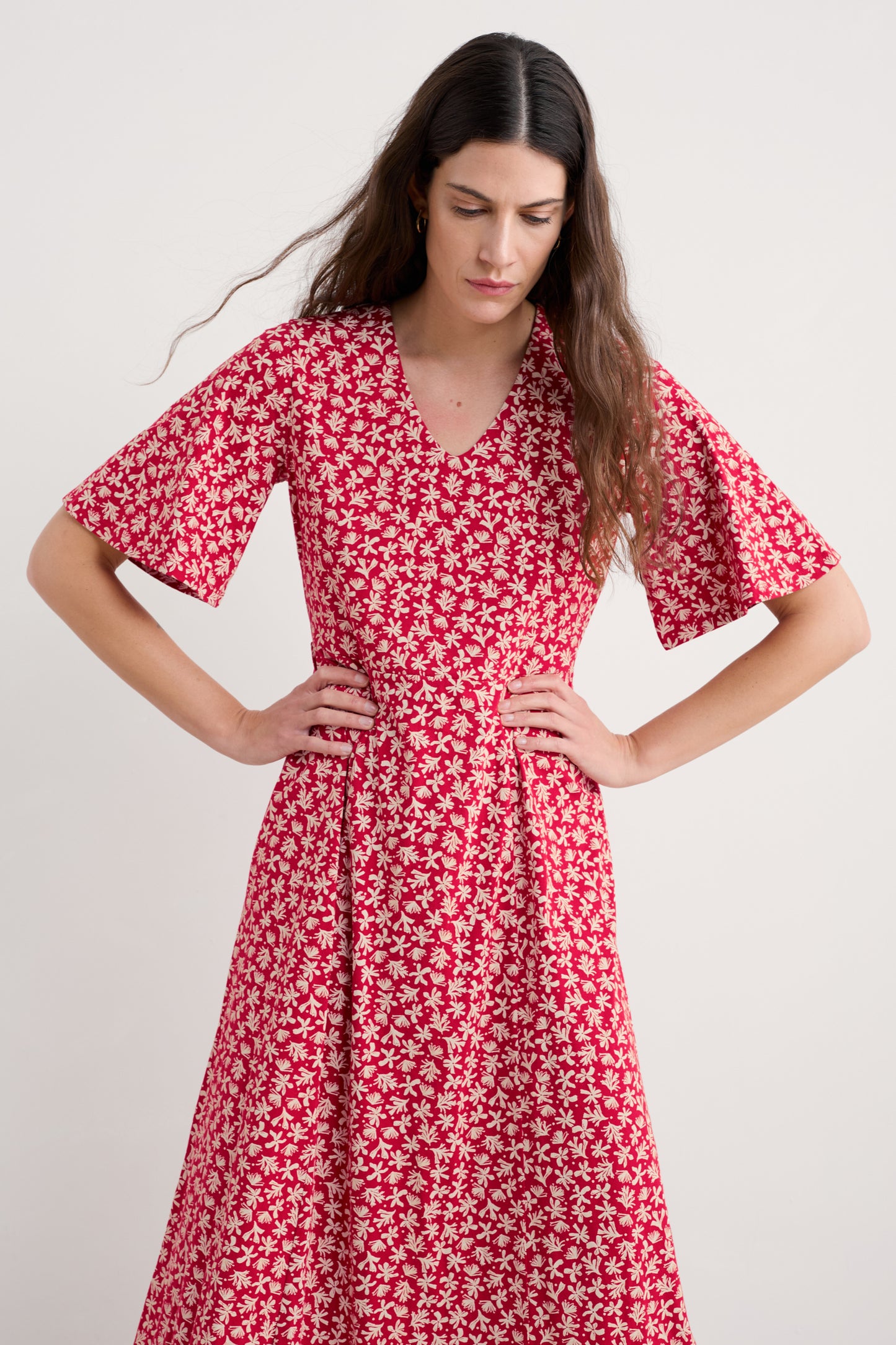 Robe au-dessus de la cheville en jersey Nancy
