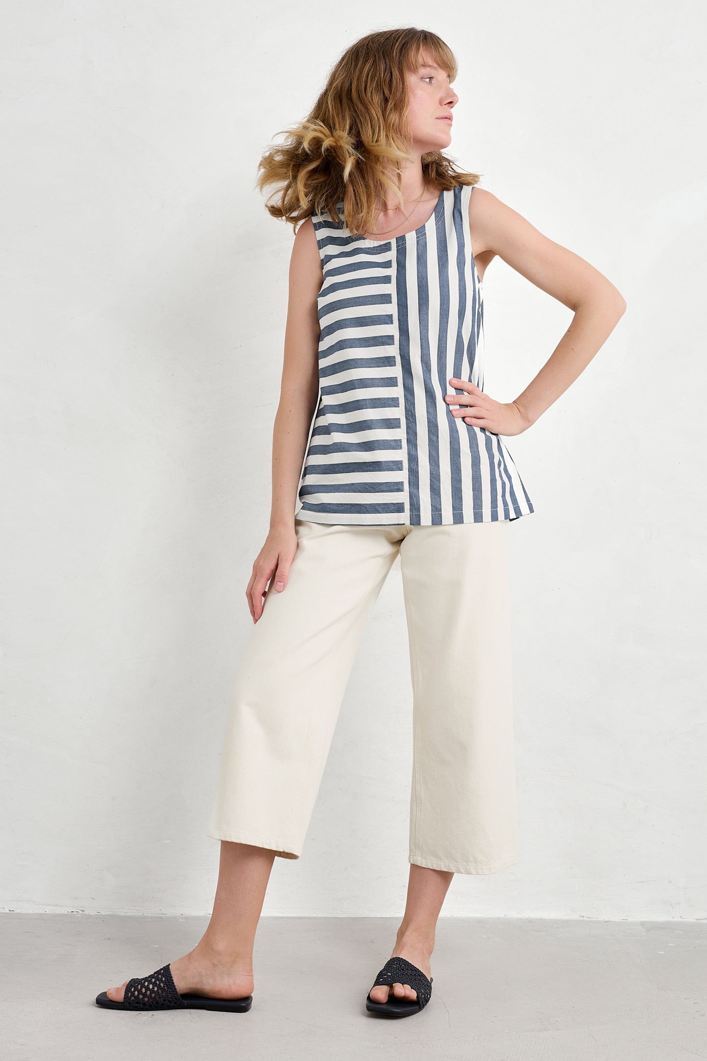 Gilet rayé en coton biologique Sea Kissed