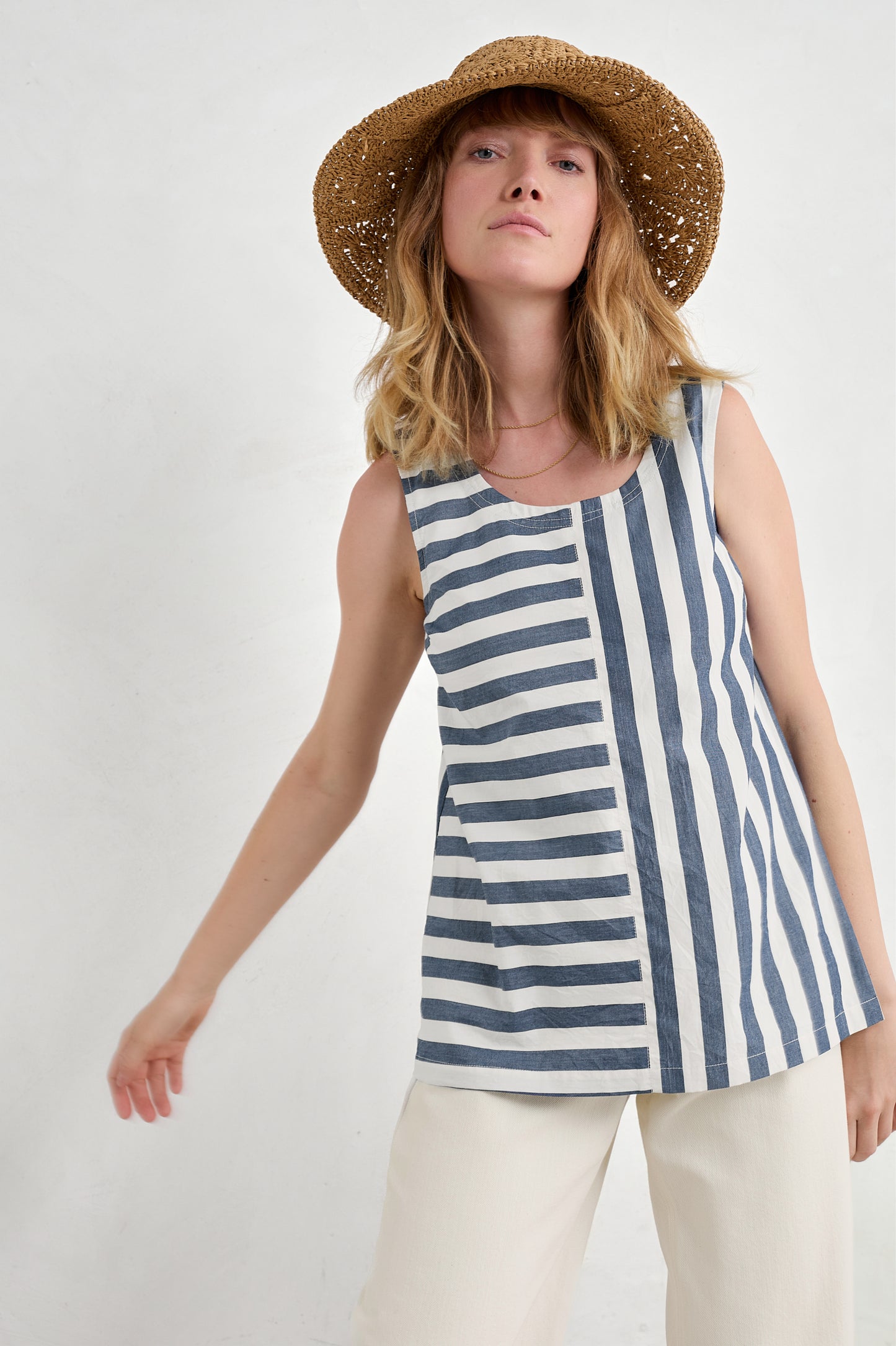 Gilet rayé en coton biologique Sea Kissed