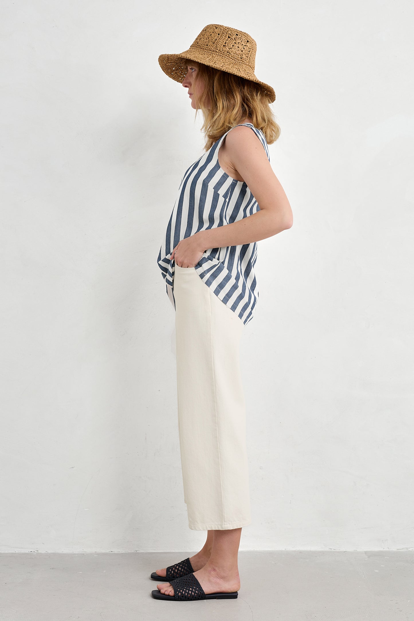 Gilet rayé en coton biologique Sea Kissed