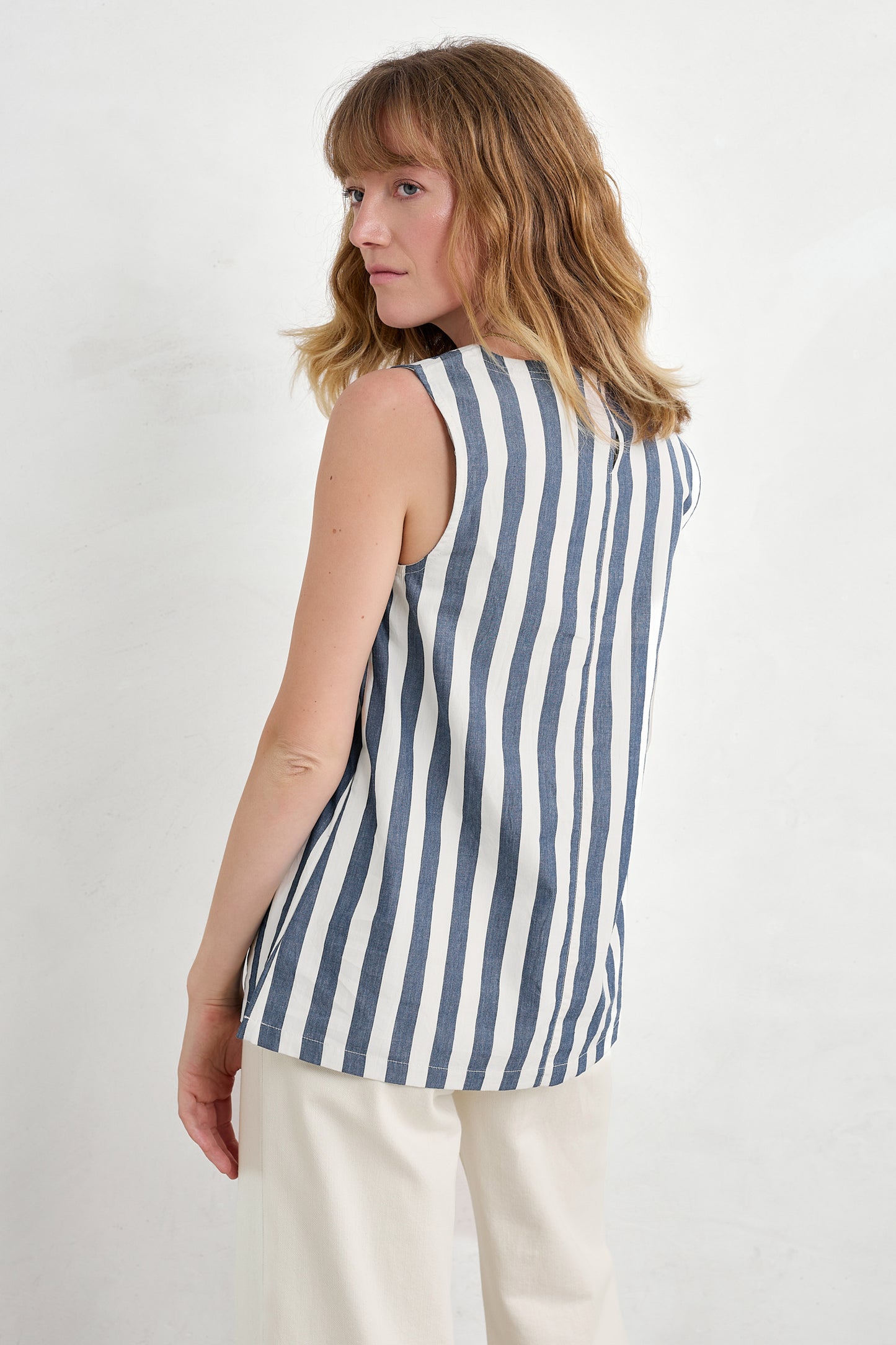 Gilet rayé en coton biologique Sea Kissed
