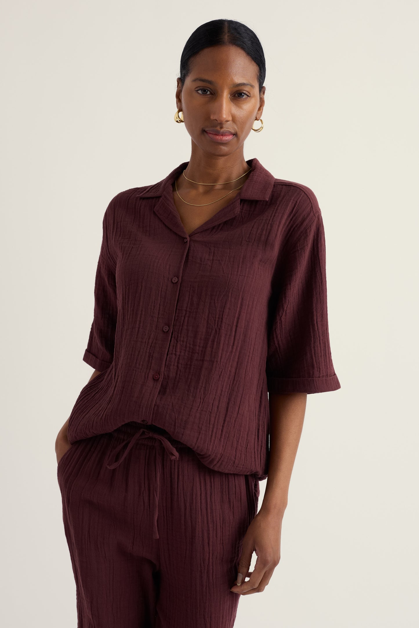 Chemise « Nature morte » en coton biologique certifié GOTS