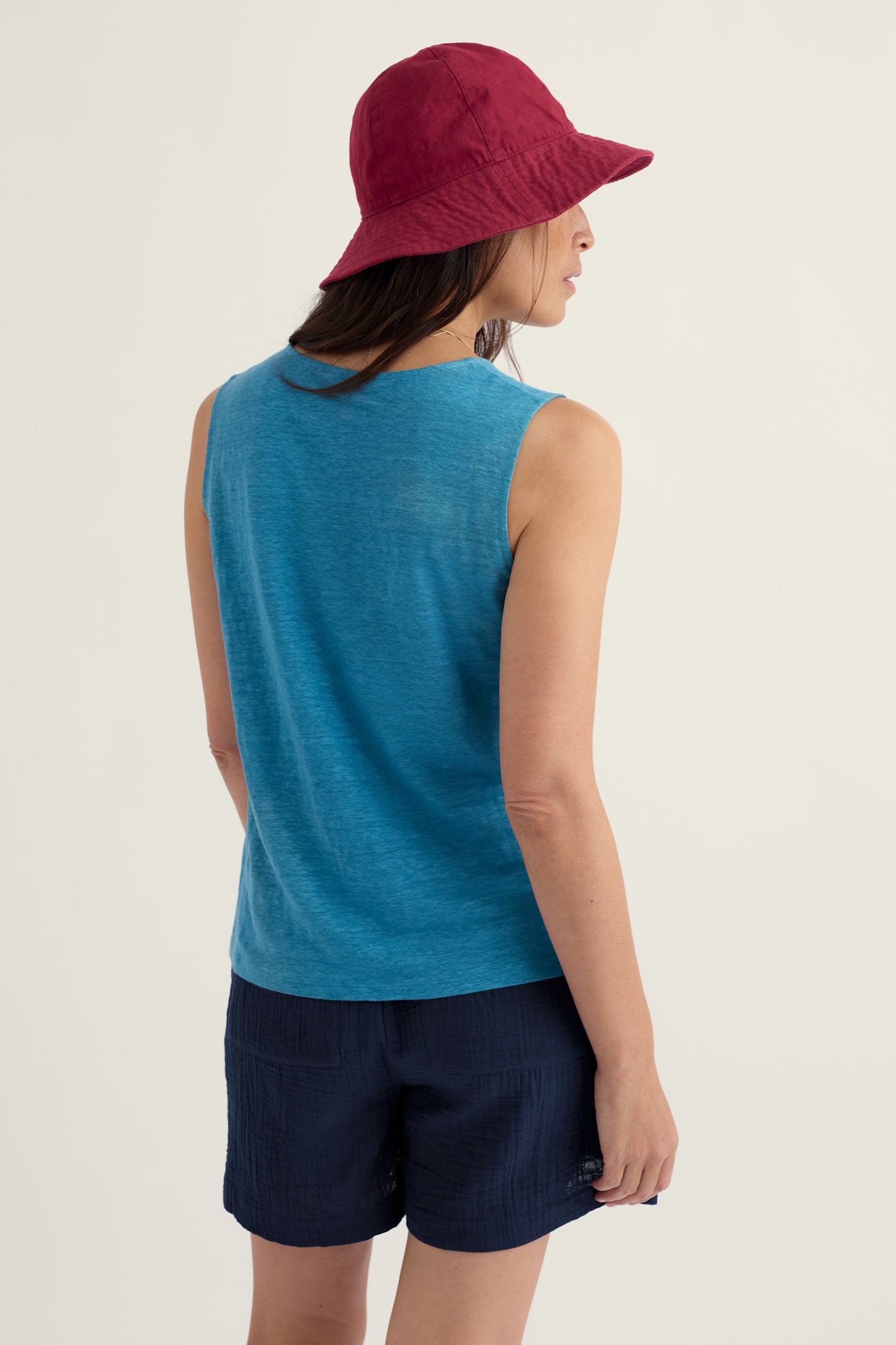 Gilet boutonné en lin Carn Glaze
