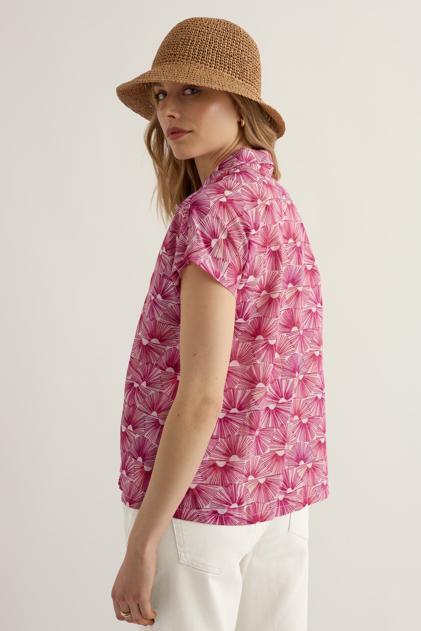 Chemise à manches courtes Deep Lane en coton biologique certifié GOTS