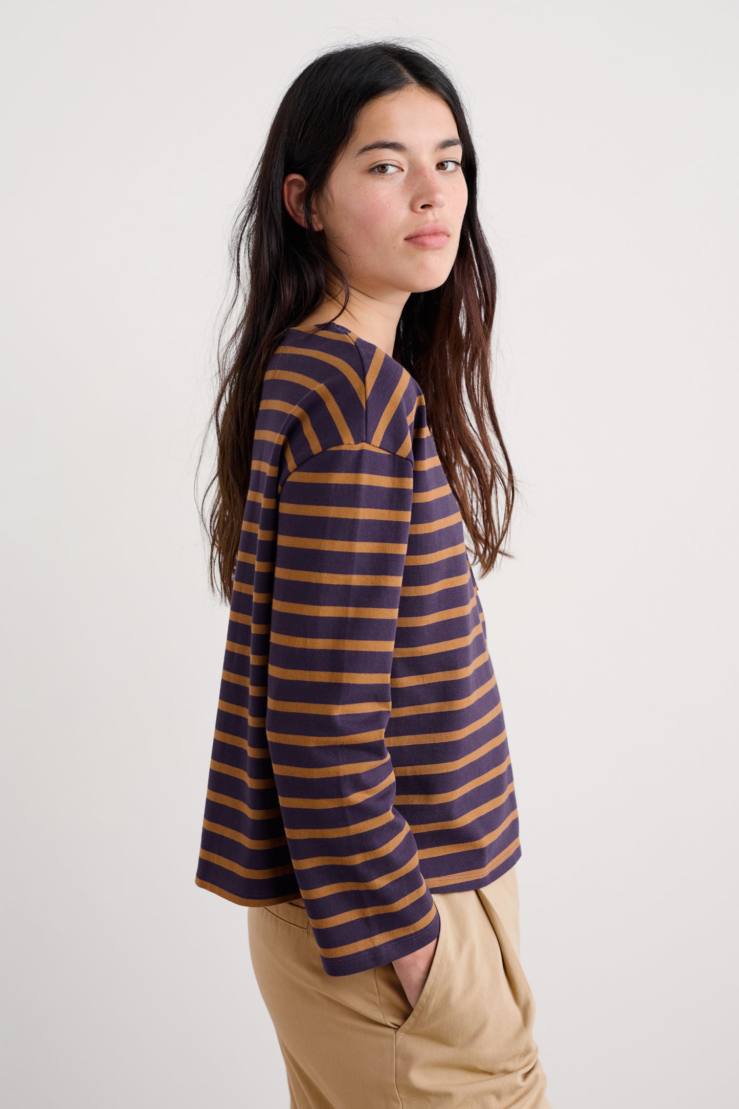 Haut en jersey de coton biologique Beach Boat