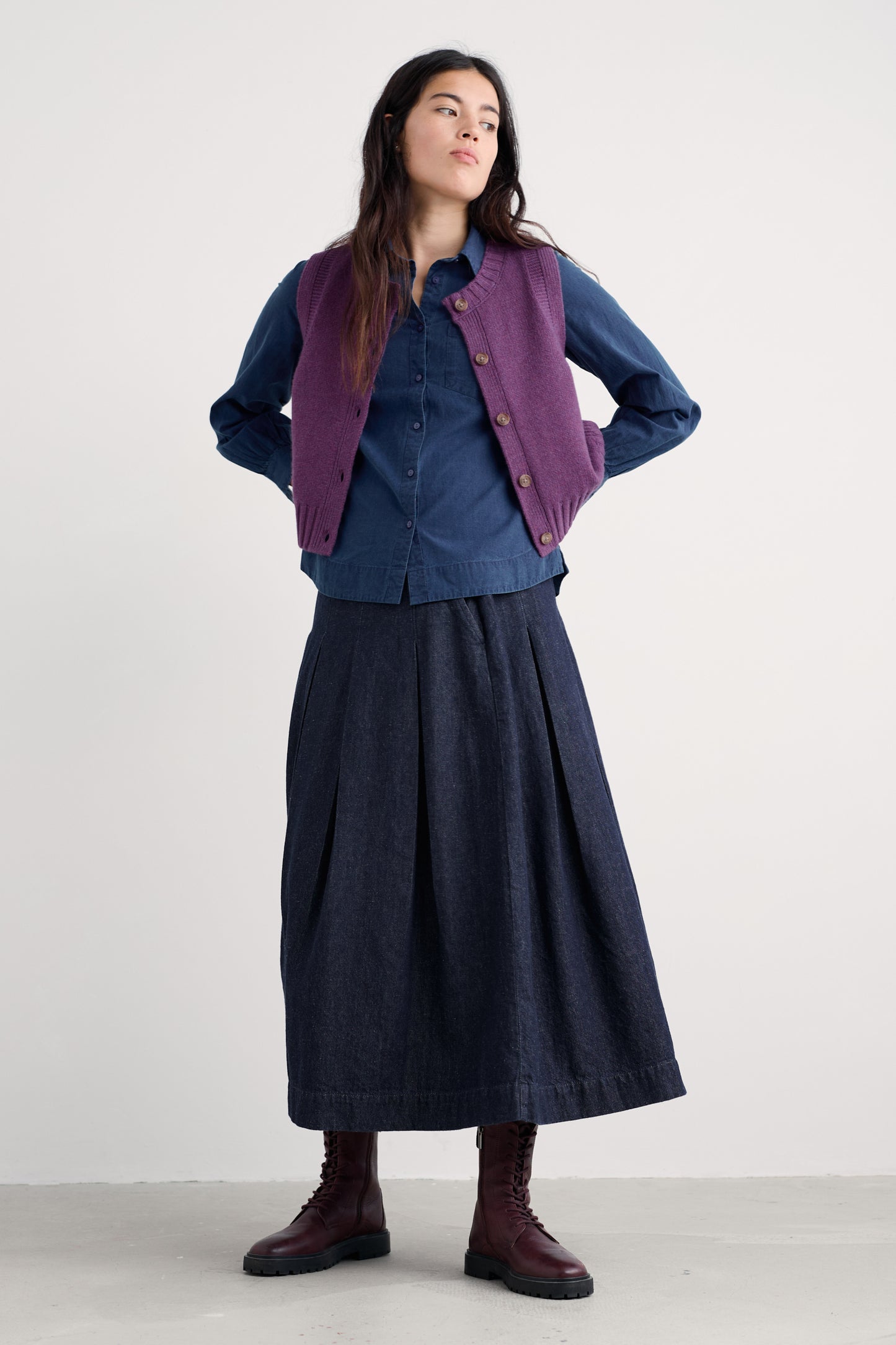 Gilet Derwenn con bottoni  