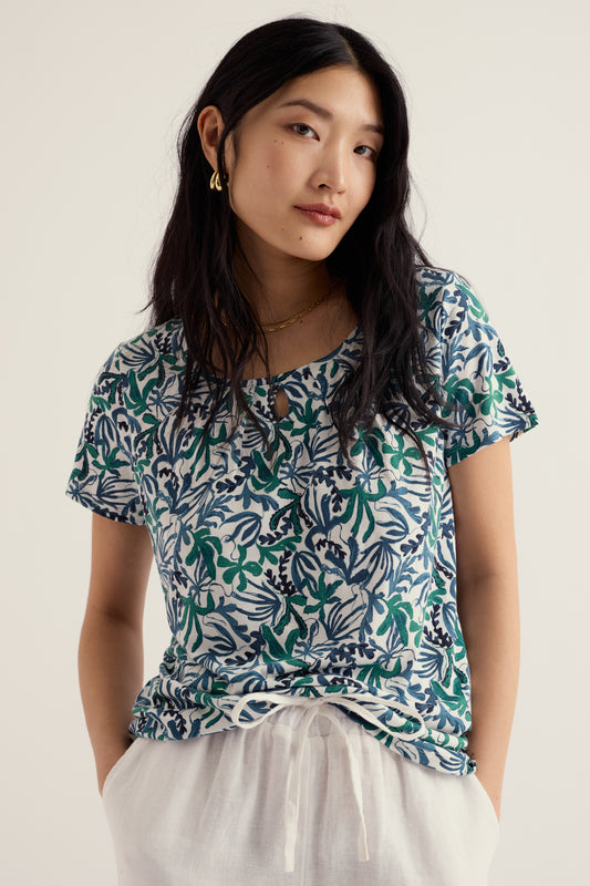 T-shirt Appletree con dettaglio a occhiello