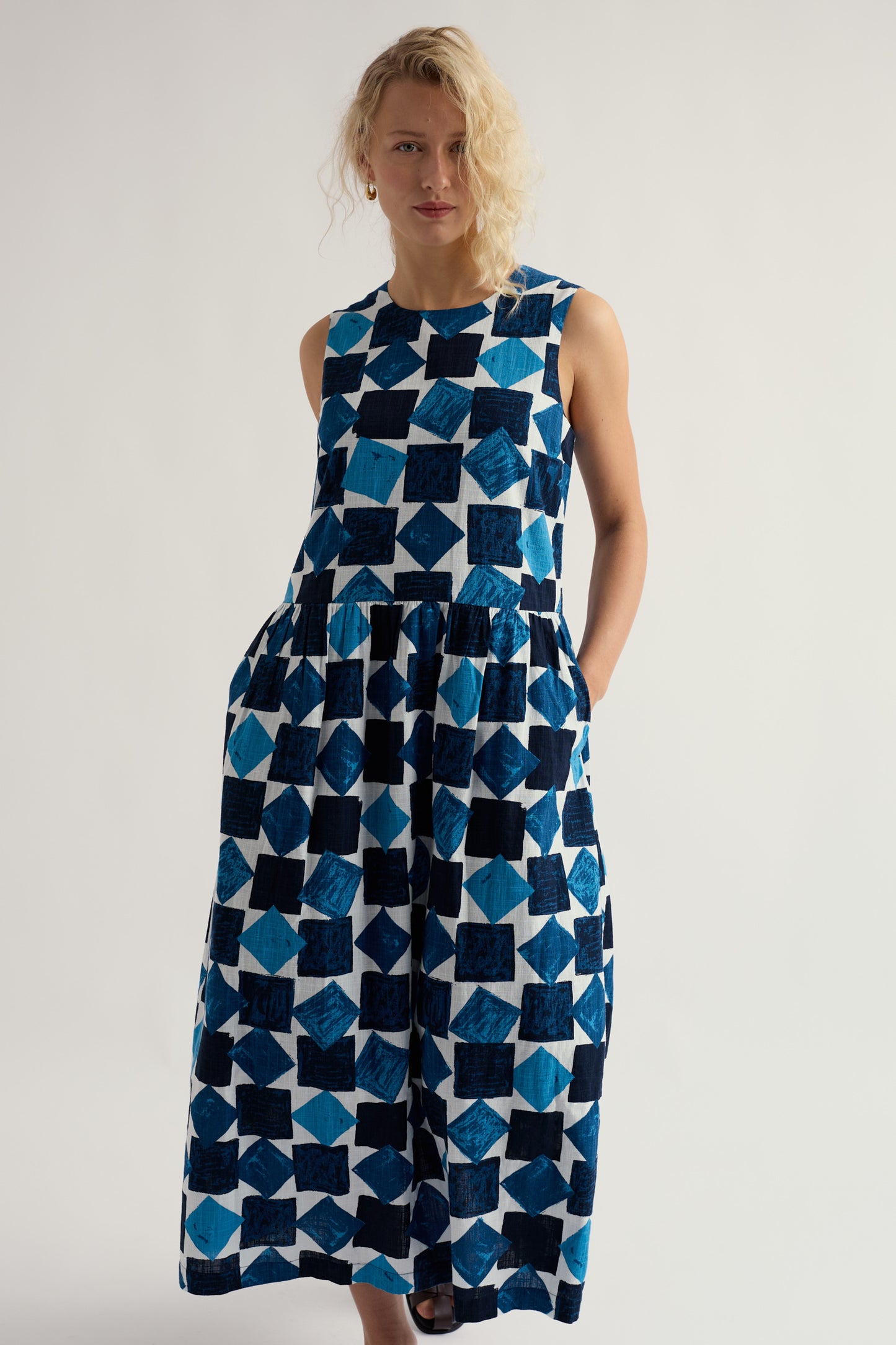 Robe sans manches Brouse en coton biologique
