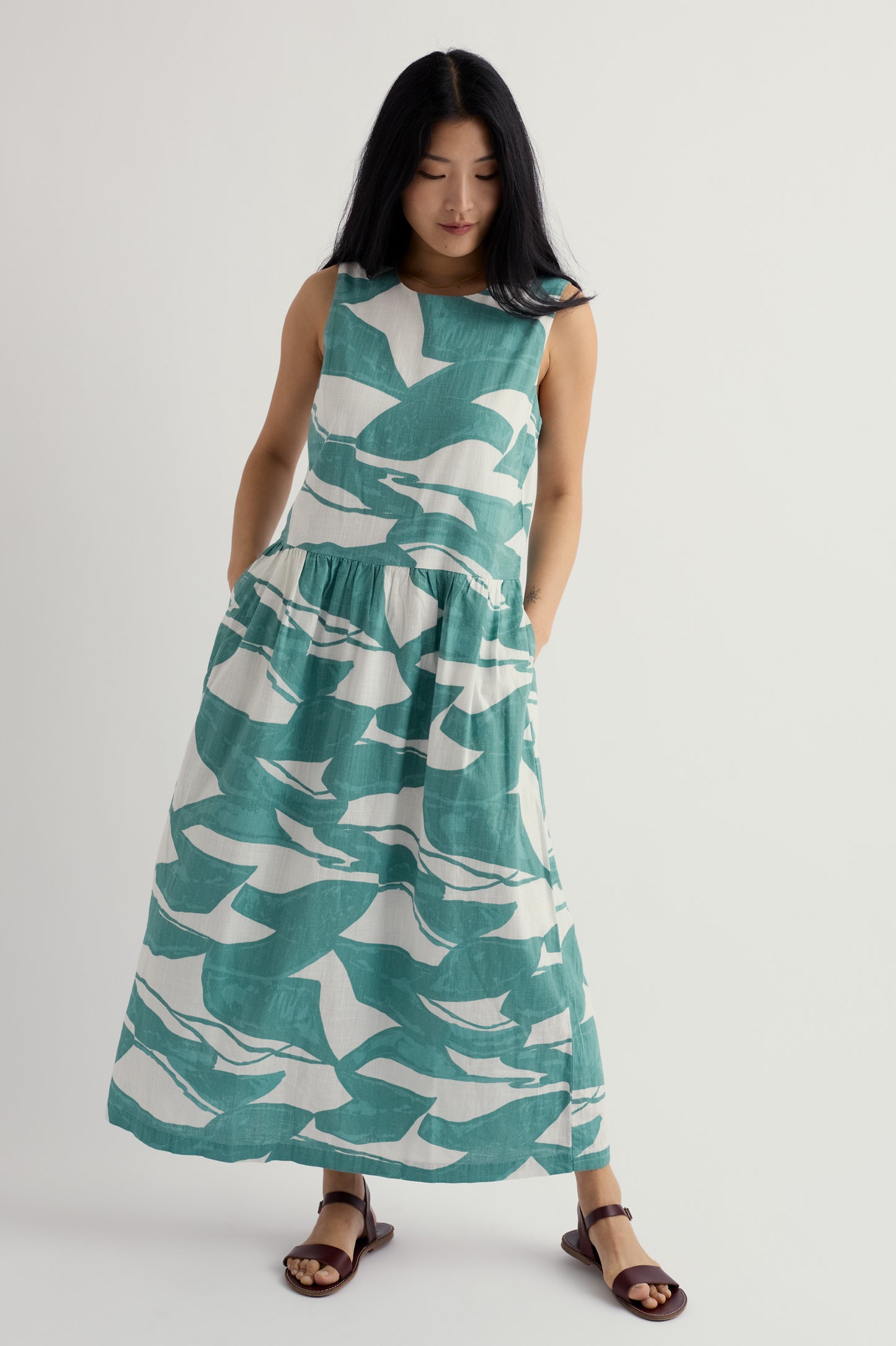 Robe sans manches Brouse en coton biologique