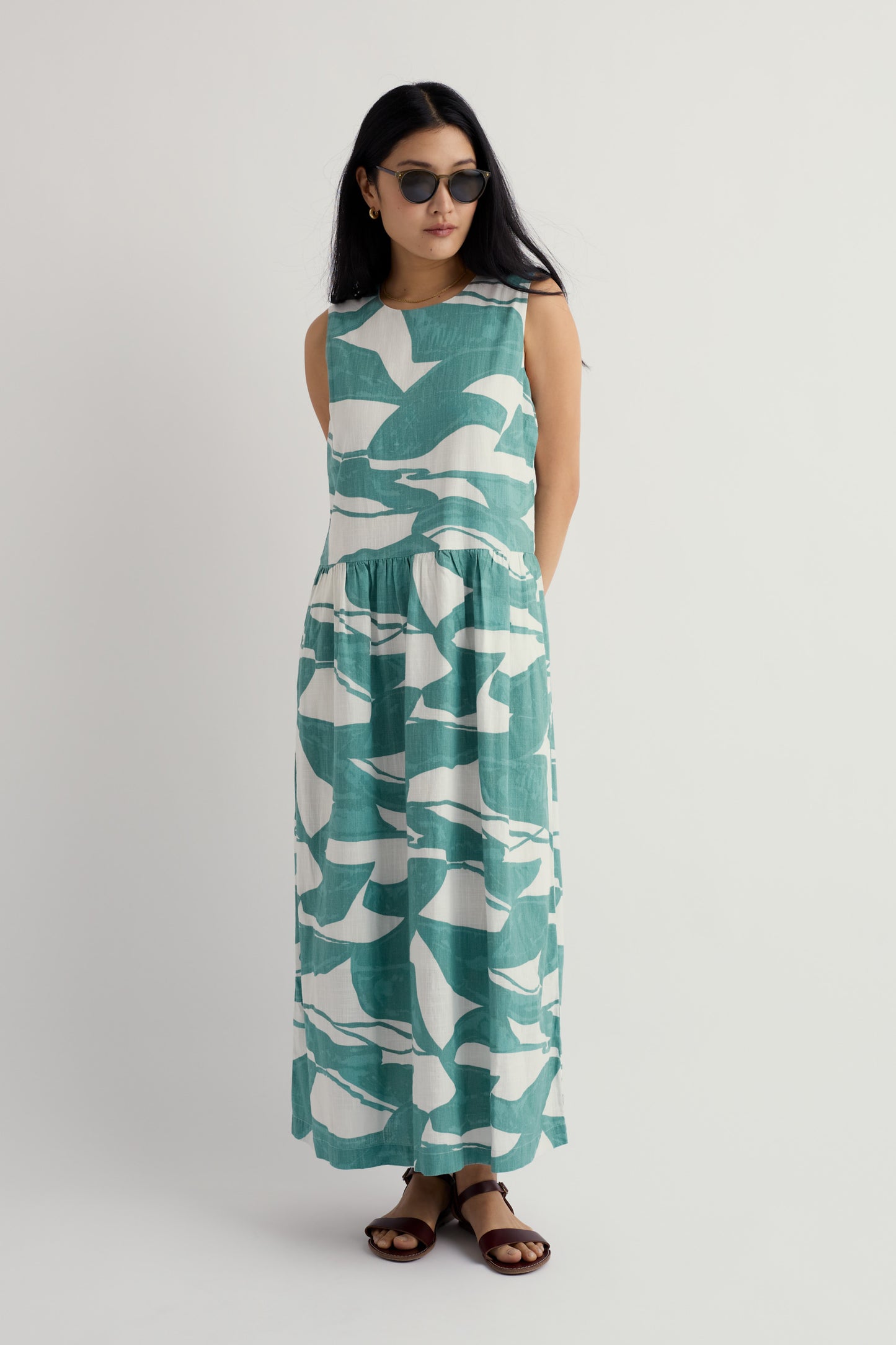 Robe sans manches Brouse en coton biologique