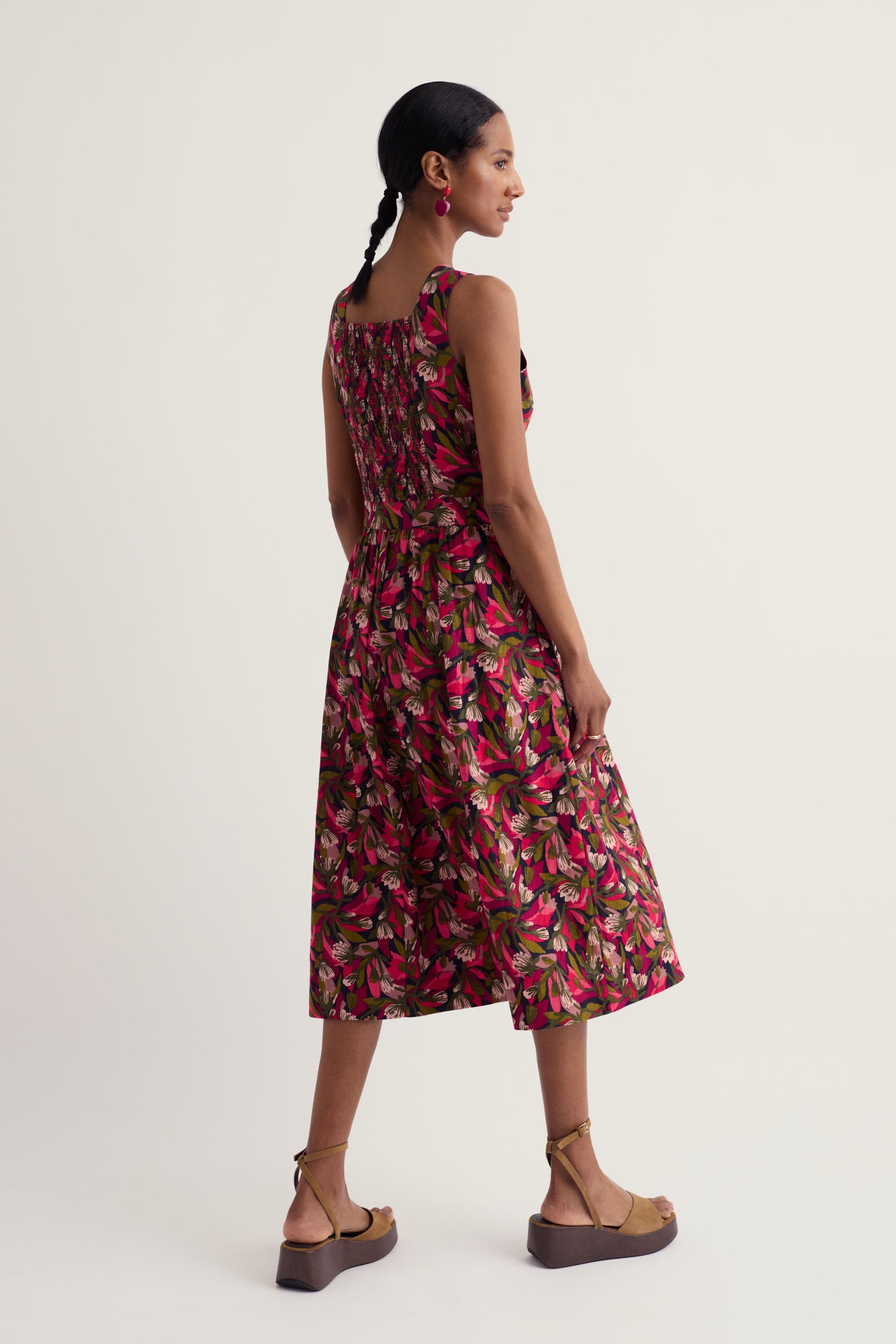 Robe mi-longue Fox Cove en coton biologique certifié GOTS