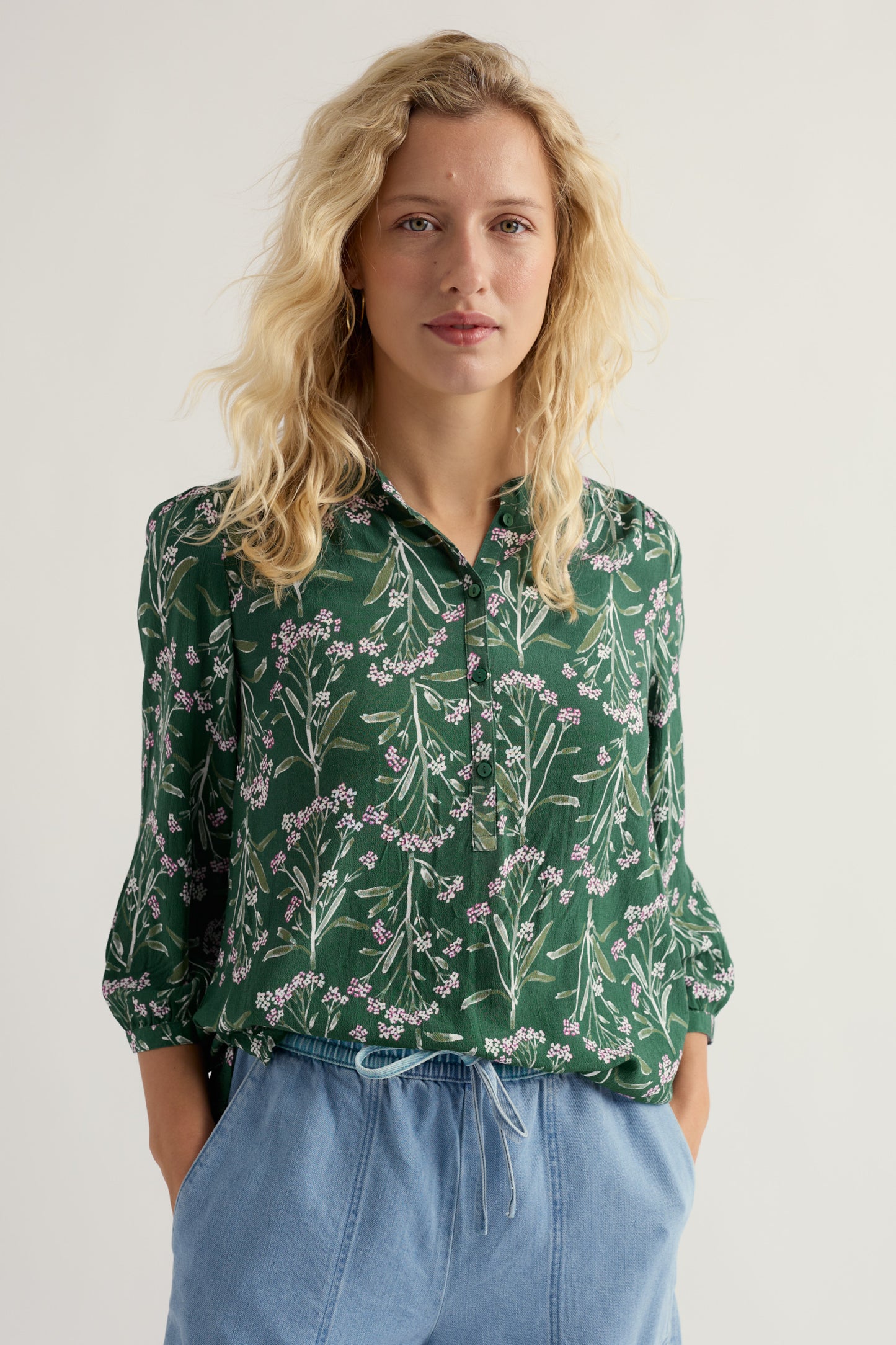 Chemise imprimée Willow Path