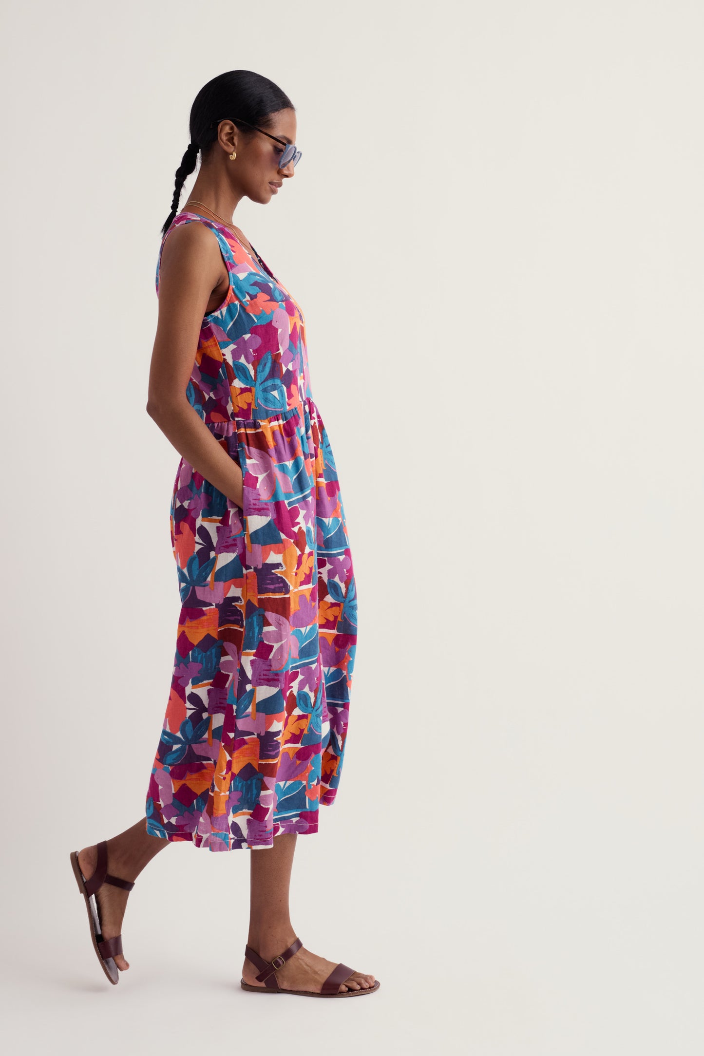 Robe en lin sans manches Lowland Heather