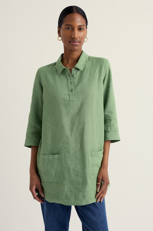 Chemise en lin Le Voyage de l'Artiste