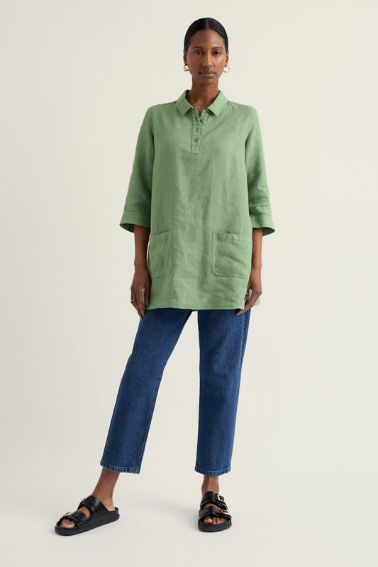 Chemise en lin Le Voyage de l'Artiste