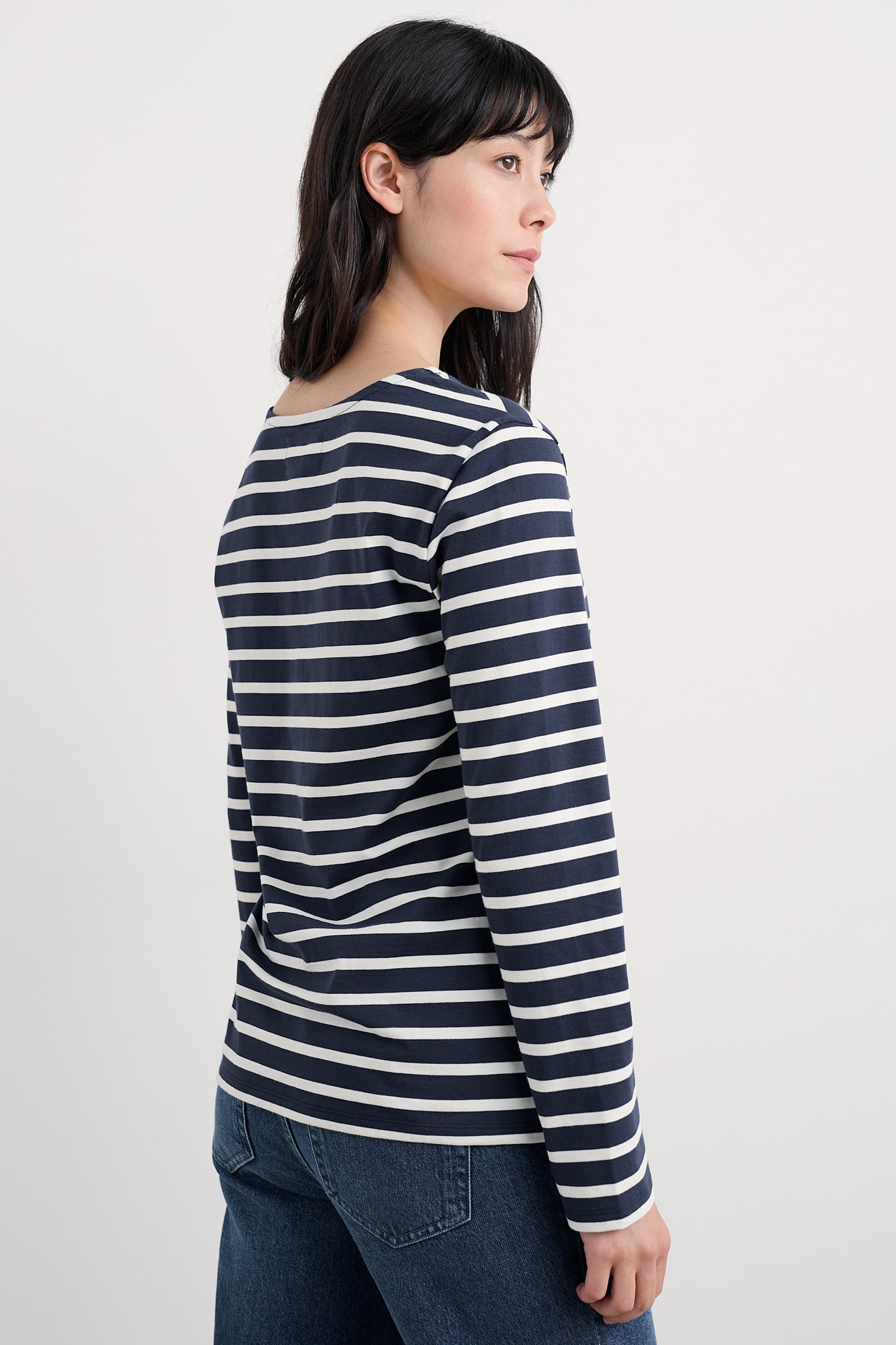 Marinière en jersey de coton biologique certifié GOTS