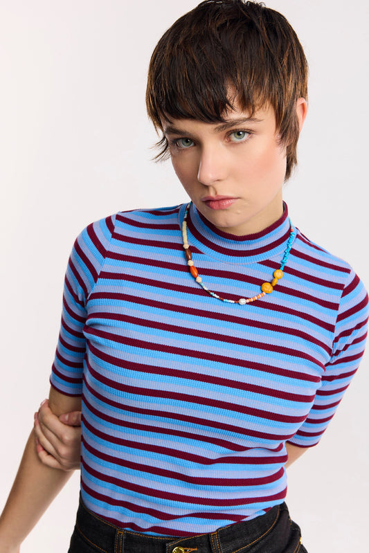 T-shirt a righe waffle Traveller