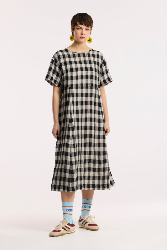 Robe midi à carreaux Laneway