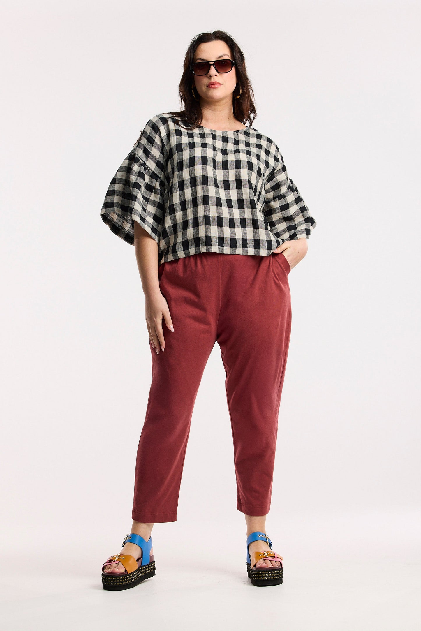 Blusa a quadri Laneway