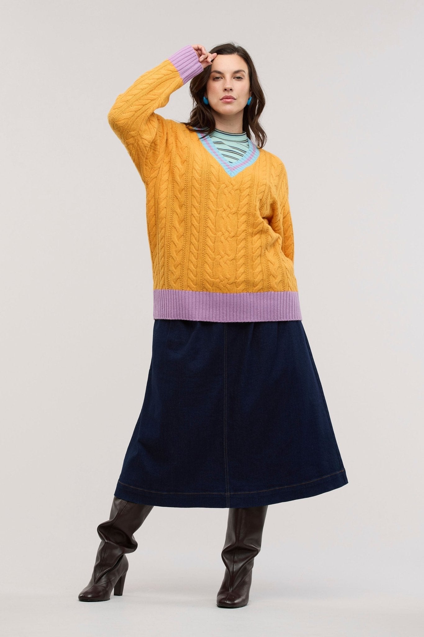 Maglione Halcyon a Treccia