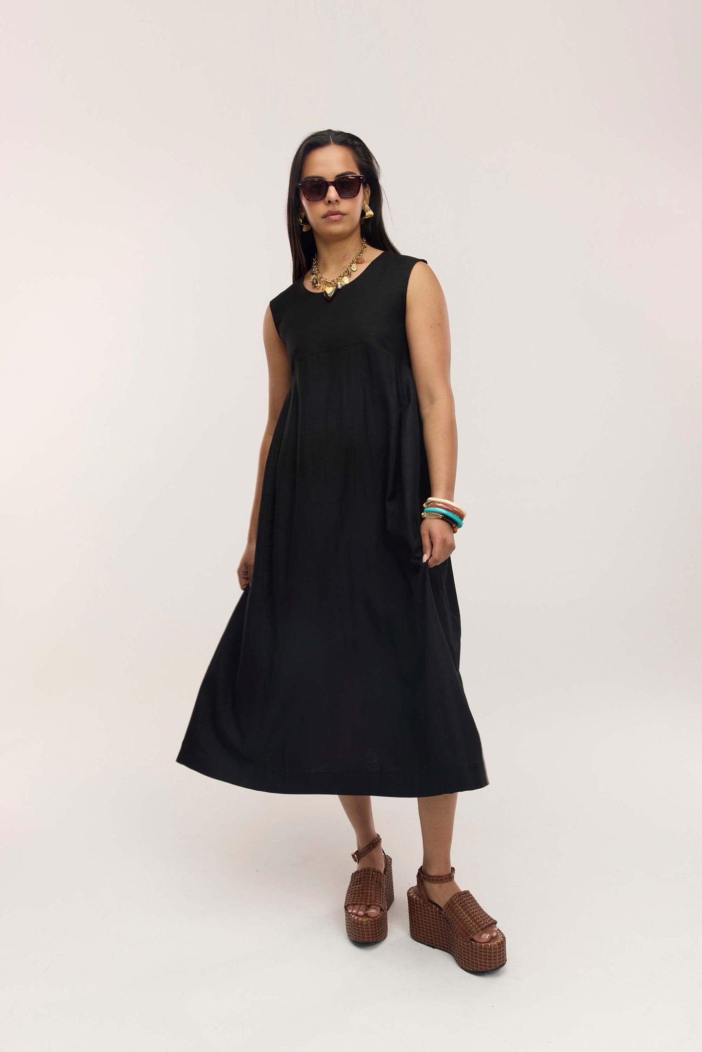 Robe midi sans manches Perseverance